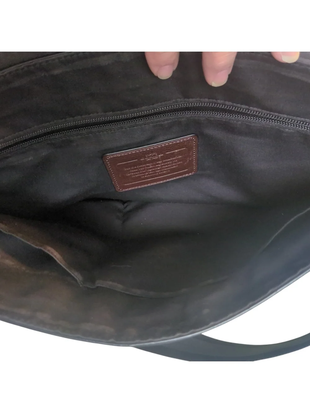Coach Brown Leather Messenger Bag Laptop Briefcase Crossbody Preppy Old Money
